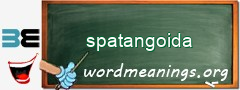 WordMeaning blackboard for spatangoida